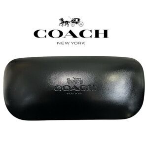 Coach Black Leather Eyeglass‎ Case